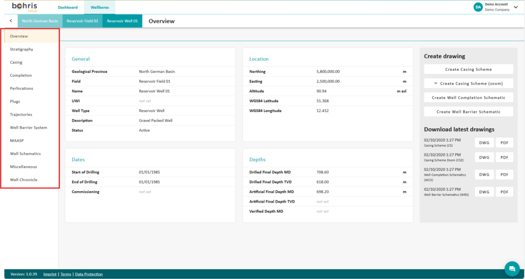 intuitive overview bohris.cloud for wellbore integrity management